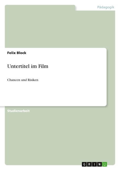 Untertitel im Film - Felix Block