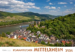 Cover-Bild zum Titel 'Romantischer Mittelrhein 2026 Bildkalender A4 quer, spiralgebunden' von ''