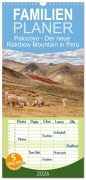 Familienplaner 2026 - Palccoyo - Der neue Rainbow Mountain in Peru mit 5 Spalten (Wandkalender, 21 x 45 cm) CALVENDO - Inxtagenumdiewelt. de Inxtagenumdiewelt. de