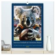 Cover-Bild zum Titel 'American Football mit tierischem Humor (hochwertiger Premium Wandkalender 2026 DIN A2 hoch), Kunstdruck in Hochglanz' von 'Peter Rübsamen'