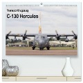 Transportflugzeug C-130 Hercules (hochwertiger Premium Wandkalender 2024 DIN A2 quer), Kunstdruck in Hochglanz - MUC-Spotter MUC-Spotter