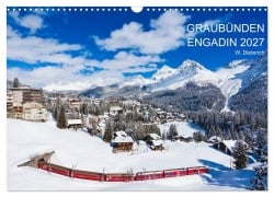 Cover-Bild zum Titel 'Graubünden Engadin 2027 (Wandkalender 2027 DIN A3 quer), CALVENDO Monatskalender' von 'Werner Dieterich'