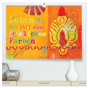 Cover-Bild zum Titel 'Leben ist das mit den fröhlichen Farben (hochwertiger Premium Wandkalender 2026 DIN A2 quer), Kunstdruck in Hochglanz' von 'Gabriele Gerner'