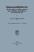 Cover-Bild zum Titel 'Summeneinflußwerte' von 'Friedrich Schweda'