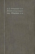 Cover-Bild zum Titel 'Die Reizbewegungen der Pflanzen' von 'Ernst G. Pringsheim'