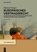 Cover-Bild zum Titel 'Europäisches Vertragsrecht' von 'Michael Stürner'