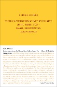 Cover-Bild zum Titel 'Erster Naturwissenschaftlicher Kurs: Licht, Farbe, Ton - Masse, Elektrizität, Magnetismus' von 'Rudolf Steiner'