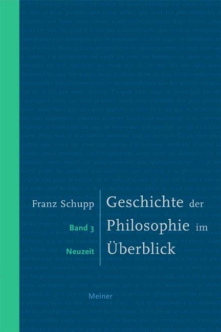 Geschichte der Philosophie im Überblick 3 - Franz Schupp