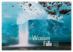 Cover-Bild zum Titel 'Wasserfälle klein und groß (Wandkalender 2026 DIN A3 quer), CALVENDO Monatskalender' von 'Heike Odermatt'