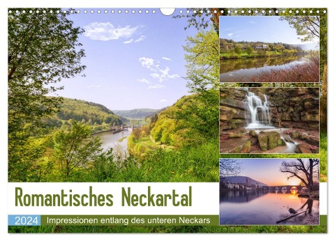 Romantisches Neckartal (Wandkalender 2024 DIN A3 quer), CALVENDO Monatskalender - Axel Matthies