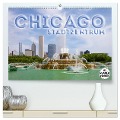 CHICAGO Stadtzentrum (hochwertiger Premium Wandkalender 2024 DIN A2 quer), Kunstdruck in Hochglanz - Melanie Viola