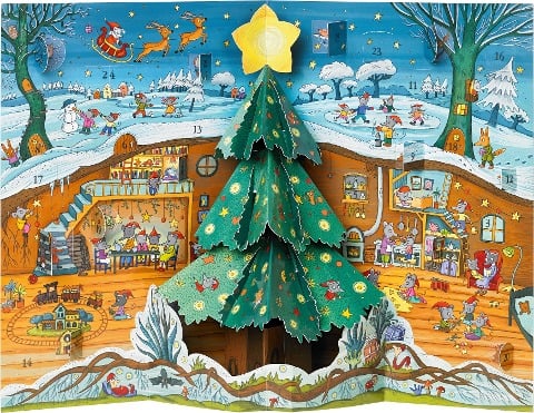 Weihnachten bei Familie Maus Pop-up-Adventskalender - Daniela Kulot