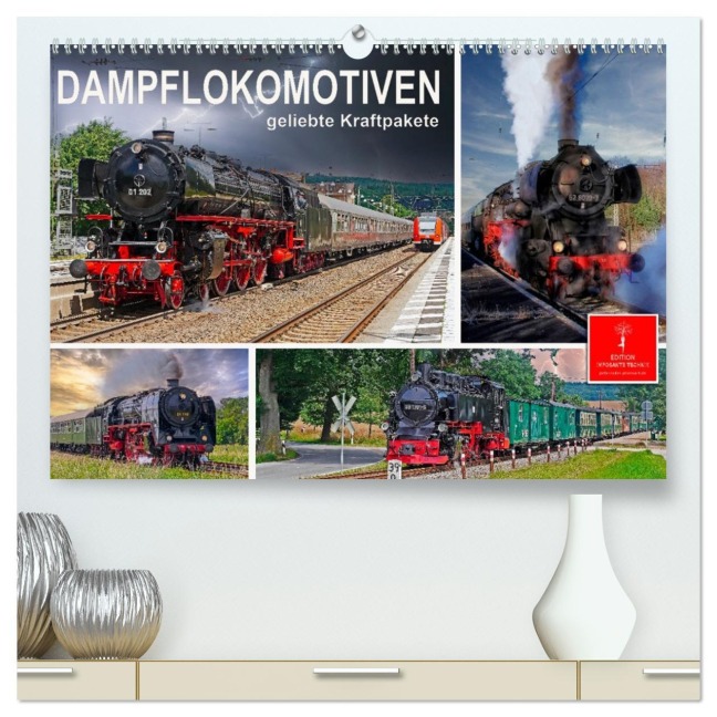 Dampflokomotiven - geliebte Kraftpakete (hochwertiger Premium Wandkalender 2026 DIN A2 quer), Kunstdruck in Hochglanz - Peter Roder