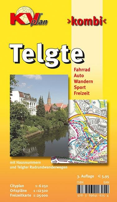 Telgte, KVplan, Radkarte/Freizeitkarte/Stadtplan, 1:25.000 / 1:12.500 / 1:6.250 - 