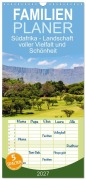 Cover-Bild zum Titel 'Familienplaner 2027 - Südafrika - Landschaft voller Vielfalt und Schönheit mit 5 Spalten (Wandkalender, 21 x 45 cm) CALVENDO' von 'Dietmar Janietz'