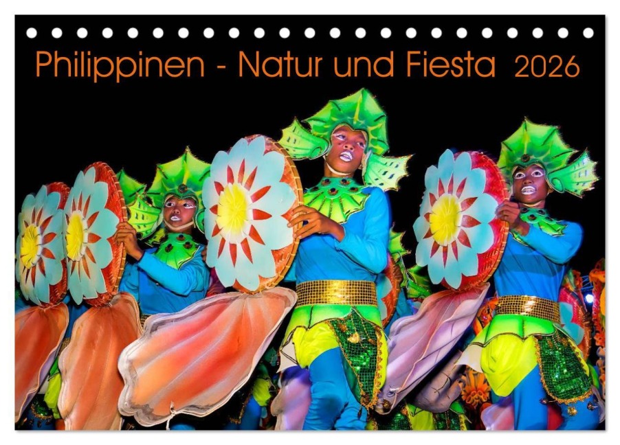 Philippinen - Natur und Fiesta (Tischkalender 2026 DIN A5 quer), CALVENDO Monatskalender - Henry Jager