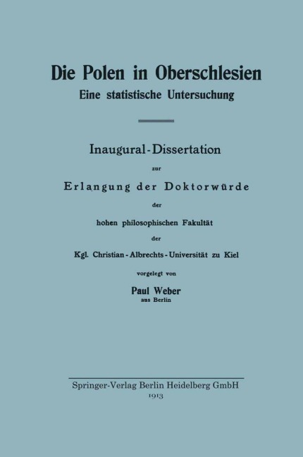 Die Polen in Oberschlesien - Paul Weber