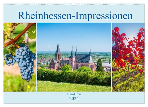 Rheinhessen-Impressionen (Wandkalender 2024 DIN A2 quer), CALVENDO Monatskalender - Erhard Hess