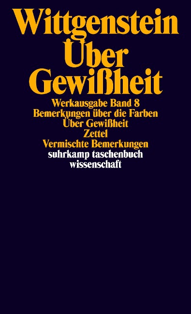 Über Gewißheit - Ludwig Wittgenstein