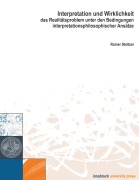 Cover-Bild zum Titel 'Interpretation und Wirklichkeit' von 'Rainer Steltzer'