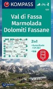 KOMPASS Wanderkarte 650 Val di Fassa, Marmolada, Dolomiti Fassane, 1:25.000 - 