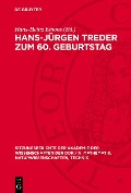 Cover-Bild zum Titel 'Hans-Jürgen Treder zum 60. Geburtstag' von ''