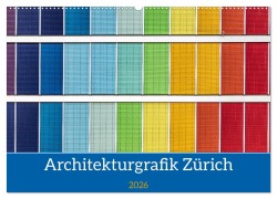 Cover-Bild zum Titel 'Architekturgrafik Zürich (Wandkalender 2026 DIN A2 quer), CALVENDO Monatskalender' von 'Franco Tessarolo'