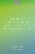 Cover-Bild zum Titel 'Corporate Environmental Accountability in International Law' von 'Elisa Morgera'