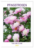 Pfingstrosen Rosen ohne Dornen (Wandkalender 2024 DIN A2 hoch), CALVENDO Monatskalender - Gisela Kruse