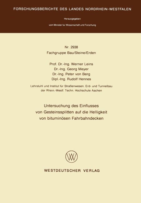 Untersuchung des Einflusses von Gesteinssplitten auf die Helligkeit von bituminösen Fahrbahndecken - 