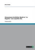 Cover-Bild zum Titel 'Dimensionen kirchlicher Macht in "La Regenta" von Leopoldo Alas' von 'Maria Rieder'