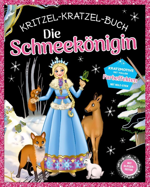 Die Schneekönigin Kritzel-Kratzel-Buch für Kinder ab 5 Jahren - 