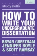Cover-Bild zum Titel 'How to Write Your Undergraduate Dissertation' von 'Bryan Greetham, Scott Ramsay, Jennifer Boyle'