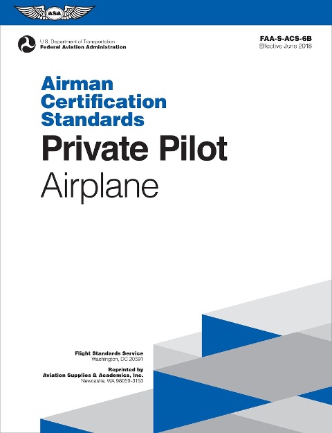 Private Pilot Airman Certification Standards - Airplane - Federal Aviation Administration (Faa)