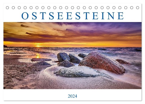 Ostseesteine (Tischkalender 2024 DIN A5 quer), CALVENDO Monatskalender - Stefan Dinse