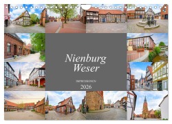 Cover-Bild zum Titel 'Nienburg Weser Impressionen (Wandkalender 2026 DIN A4 quer), CALVENDO Monatskalender' von 'Dirk Meutzner'