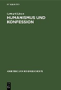 Cover-Bild zum Titel 'Humanismus und Konfession' von 'Gerhard Simon'