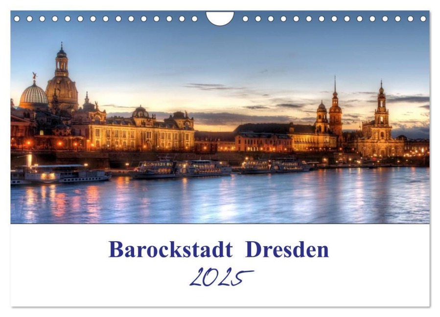 Barockstadt Dresden (Wandkalender 2025 DIN A4 quer), CALVENDO Monatskalender - Gierok, Steffen Magic Artist Design
