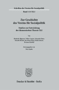 Cover-Bild zum Titel 'Zur Geschichte des Vereins für Socialpolitik.' von ''