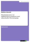 Cover-Bild zum Titel 'Photolumineszenz von Halbleiterheterostrukturen nach ultraschneller Photoanregung' von 'Matthias Sekowski'