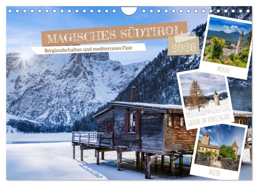 MAGISCHES SÜDTIROL (Wandkalender 2026 DIN A4 quer), CALVENDO Monatskalender - Melanie Viola