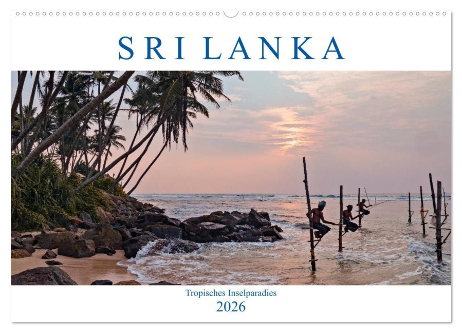 Sri Lanka, tropisches Inselparadies (Wandkalender 2026 DIN A2 quer), CALVENDO Monatskalender - Joana Kruse