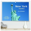 New York Ansichten - Literaturkalender (hochwertiger Premium Wandkalender 2024 DIN A2 quer), Kunstdruck in Hochglanz - Arts 4arts