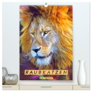 Cover-Bild zum Titel 'Raubkatzen - Artwork (hochwertiger Premium Wandkalender 2026 DIN A2 hoch), Kunstdruck in Hochglanz' von 'Liselotte Brunner-Klaus'