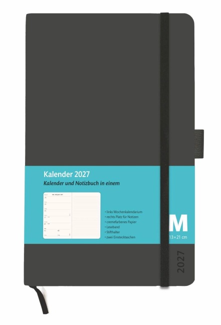 Kombitimer schwarz mittel 2027 - 