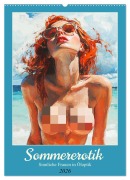 Sommererotik. Sinnliche Frauen in Öloptik (Wandkalender 2026 DIN A2 hoch), CALVENDO Monatskalender - Rose Hurley