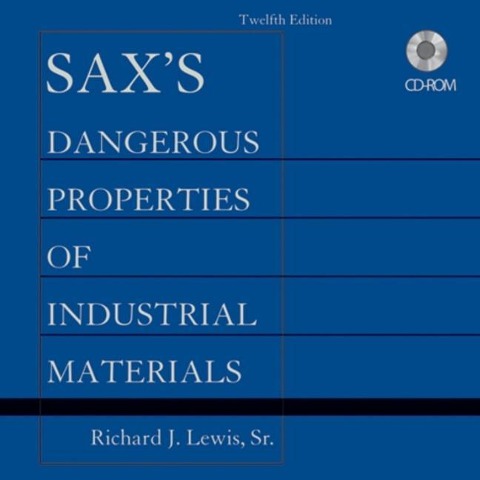 Sax's Dangerous Properties of Industrial Materials, Set CD-ROM - Richard J Lewis