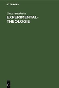 Cover-Bild zum Titel 'Experimental-Theologie' von 'Caspar Isenkrahe'