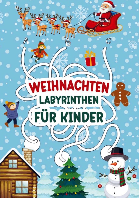 Labyrinthen für Kinder - Weihnachten! - Buch & Buch