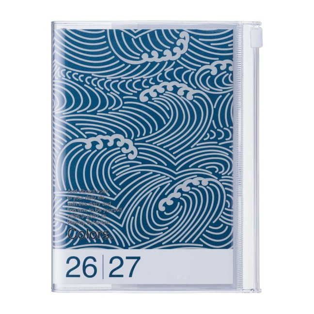 MARK'S 2026/27 Diary A6 Pattern // Wave Navy - 